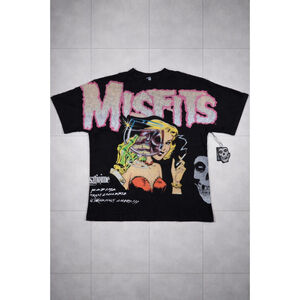 Civil Regime x Misfits Die Die My Darling 199X Oversized Tee in Vintage Black